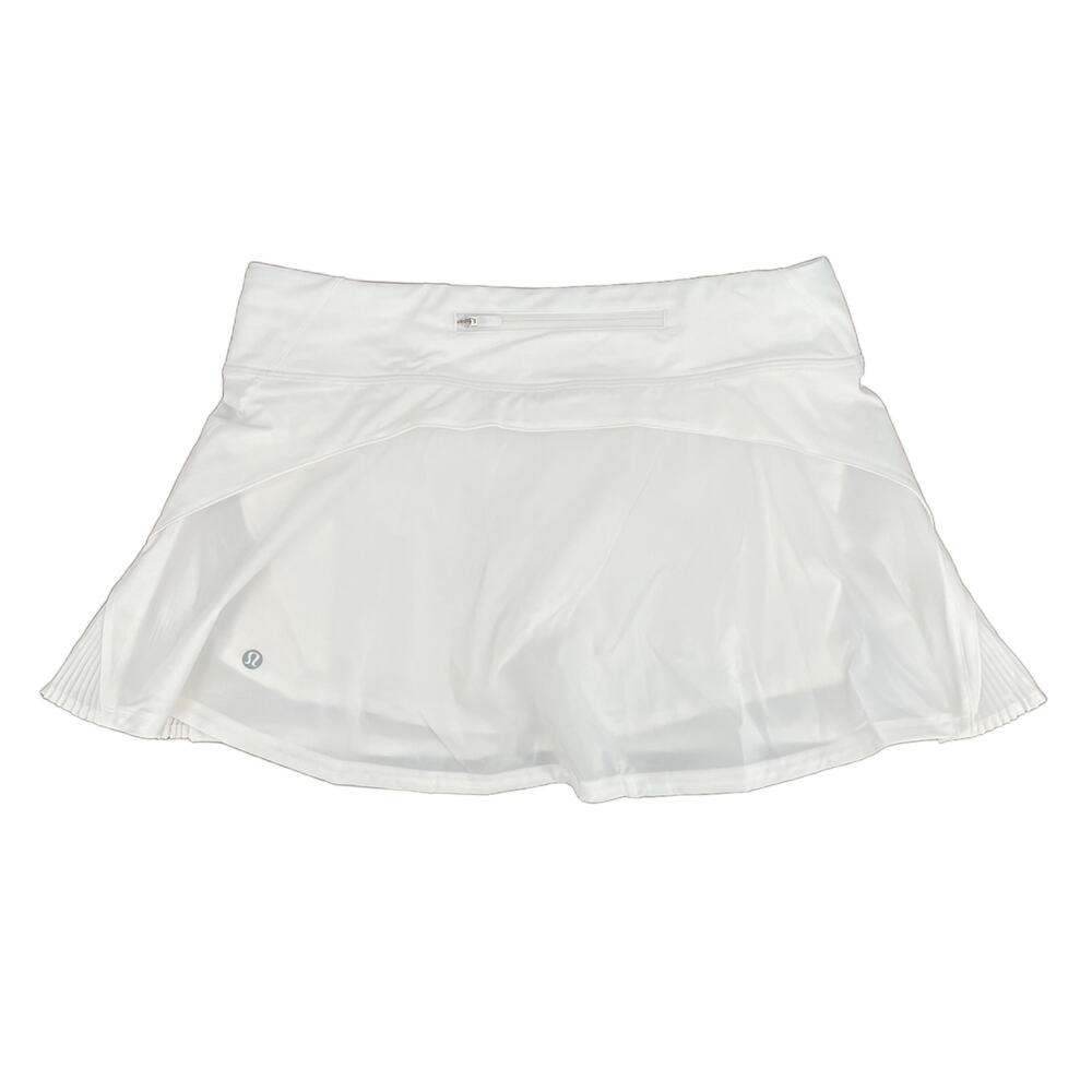 Lululemon Play Off The Pleats White Skirt Athletic Tennis Golf Skort Size 8 - Picture 2 of 15